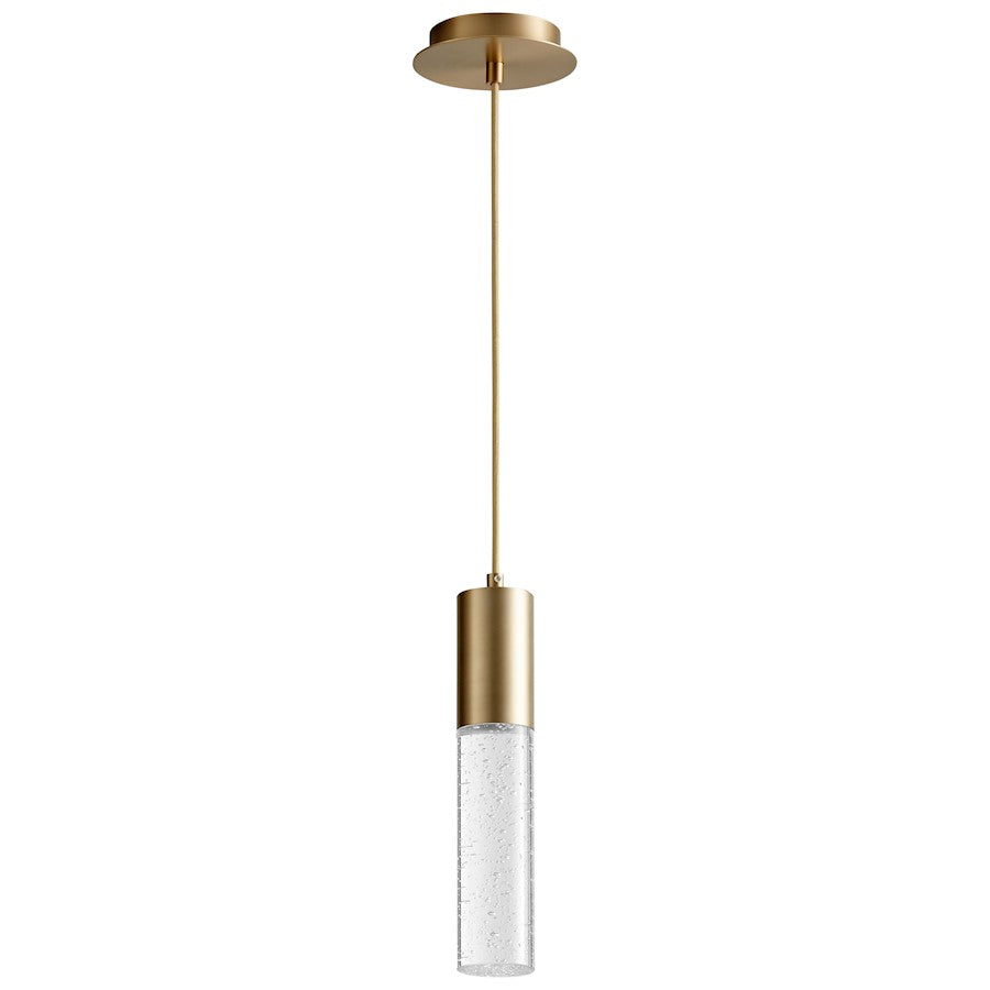 Oxygen Lighting Spirit 1 Light Pendant, Aged Brass - 3-69-40