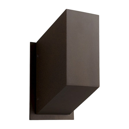 Oxygen Lighting Uno 1 Light Exterior Wall Sconce, Oiled Bronze/White - 3-700-22