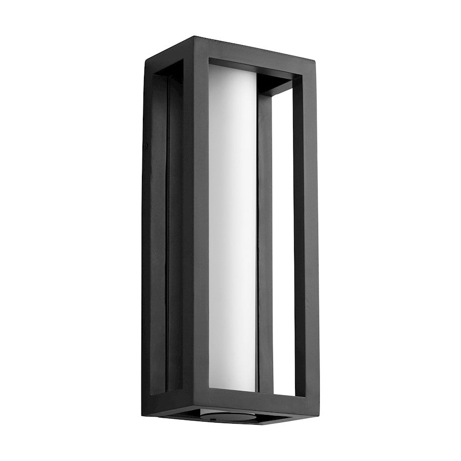 Oxygen Lighting Aperto Medium 1 Light Exterior Sconce, Black/Frost - 3-723-15