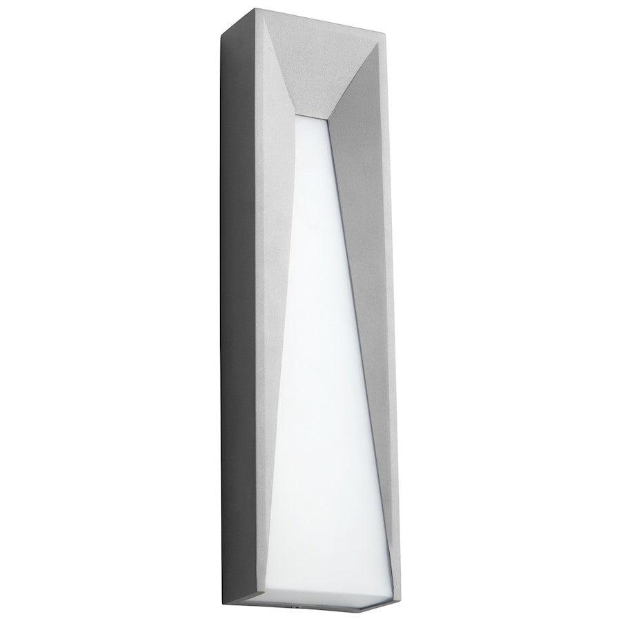 Oxygen Lighting Calypso 1 Light Exterior Sconce, Grey/White Polycarb - 3-730-16