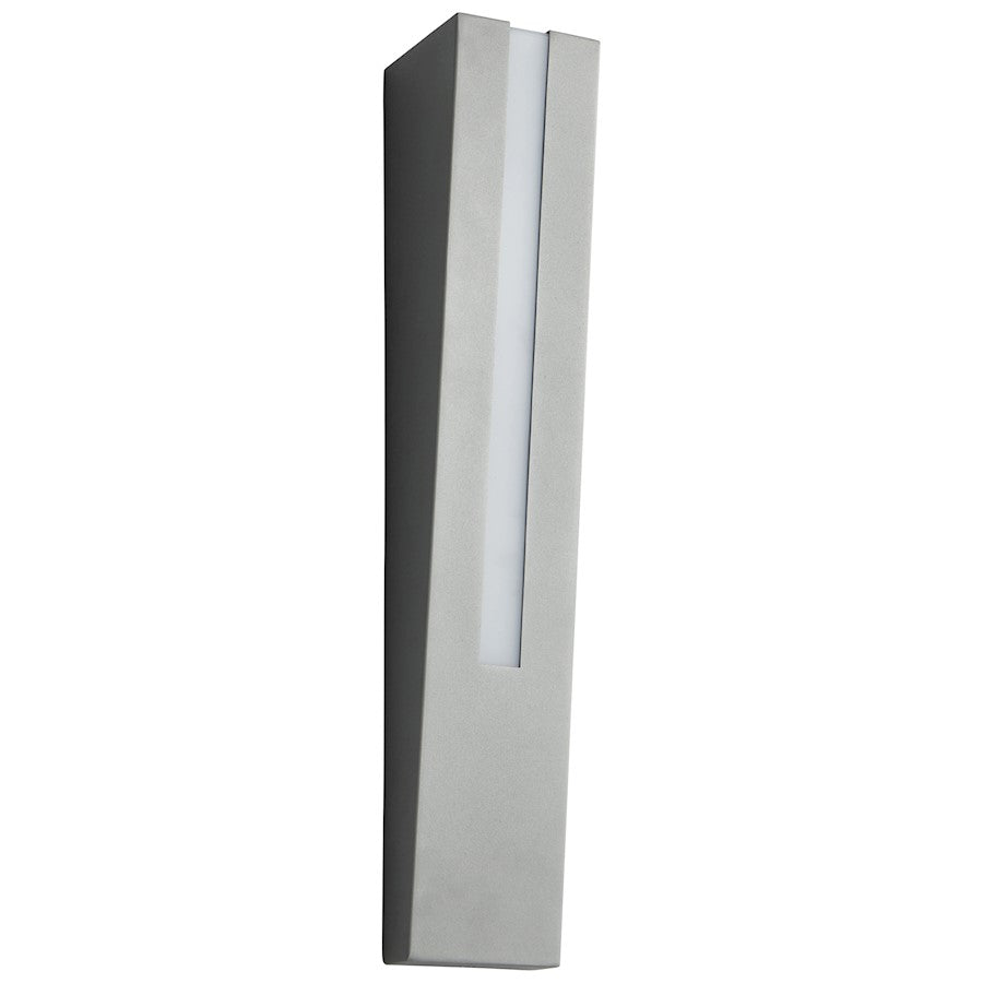 Oxygen Lighting Karme 1 Light Exterior Sconce, Grey/White Polycarb - 3-739-16