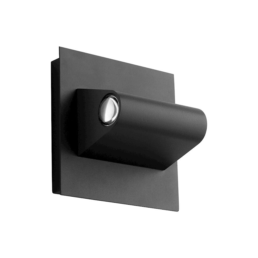 Oxygen Lighting Cadet 2 Light LED Exterior Wall Sconce, Black/Clear - 3-748-15