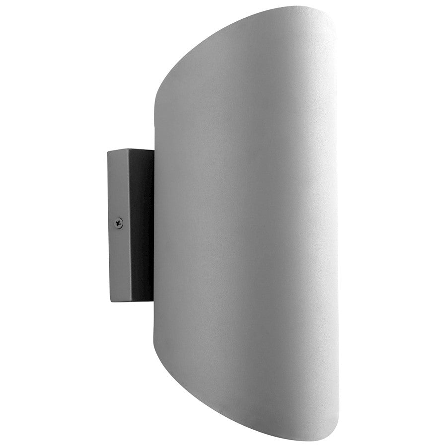 Oxygen Lighting Scope 2 Light Exterior Wall Sconce, Grey/White - 3-752-16