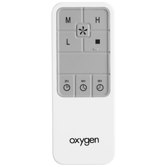 Oxygen Lighting Fan Solis Remote, White - 3-8-4000