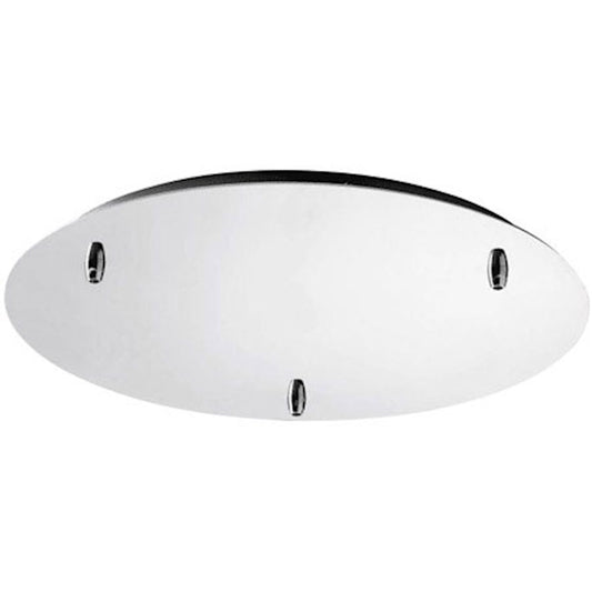 Oxygen Lighting 3 Light 13" Canopy Kit Pendant, Polished Chrome - 3-8-6314