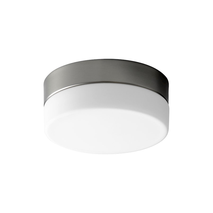 Oxygen Lighting Zuri 1 Light 7" Ceiling Mount, Satin Nickel/White - 32-630-24