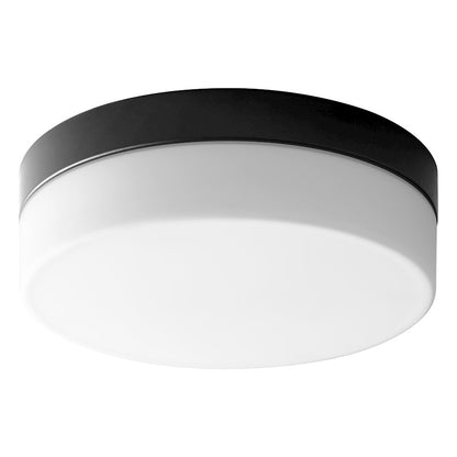 Oxygen Lighting Zuni 1 Light Ceiling Mount, Black/Matte White - 32-631-15