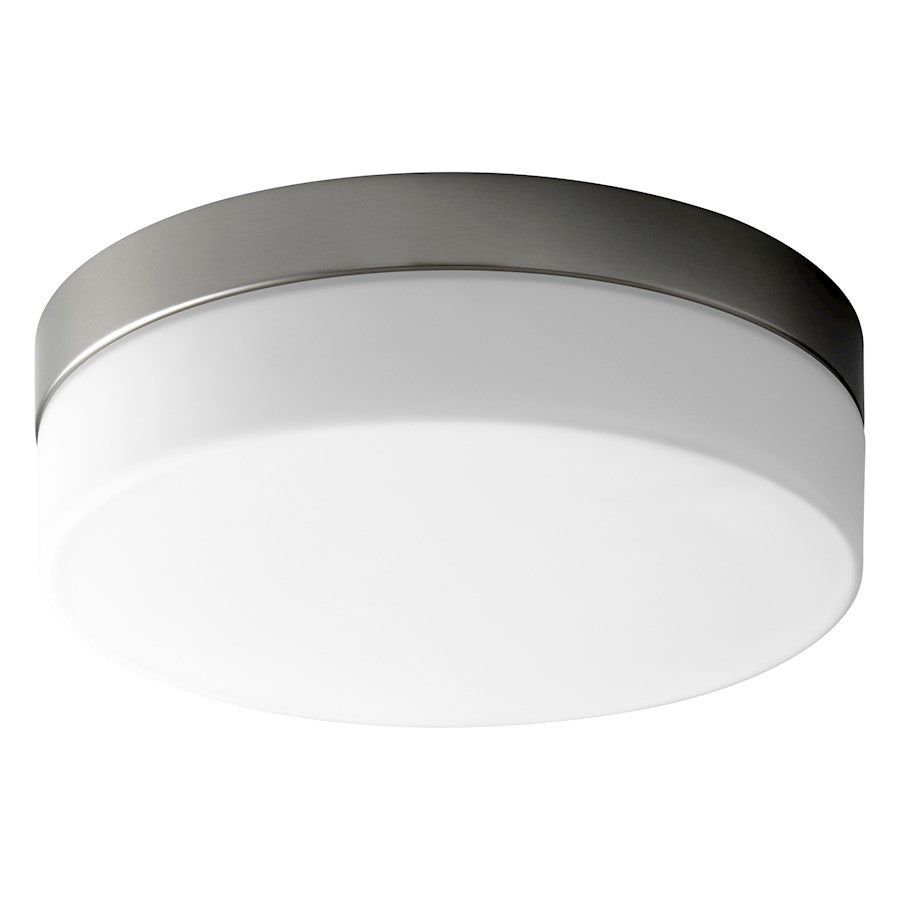 Oxygen Lighting Zuri 1 Light Ceiling Mount, Satin Nickel/Matte White - 32-631-24