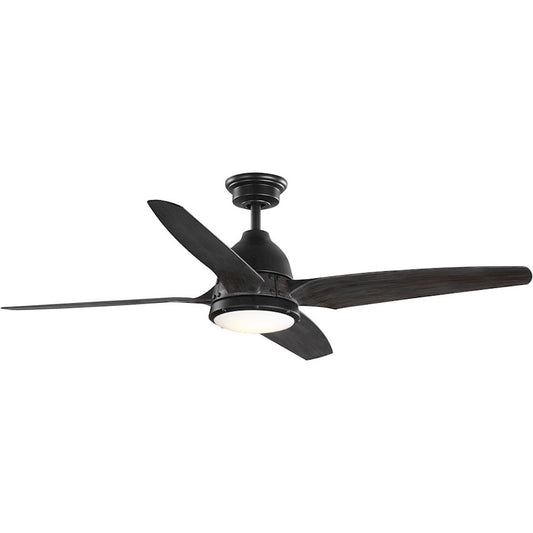 Progress Lighting Alleron 1 Lt 4-Blade 56" Ceiling Fan, Black - P250009-182-30