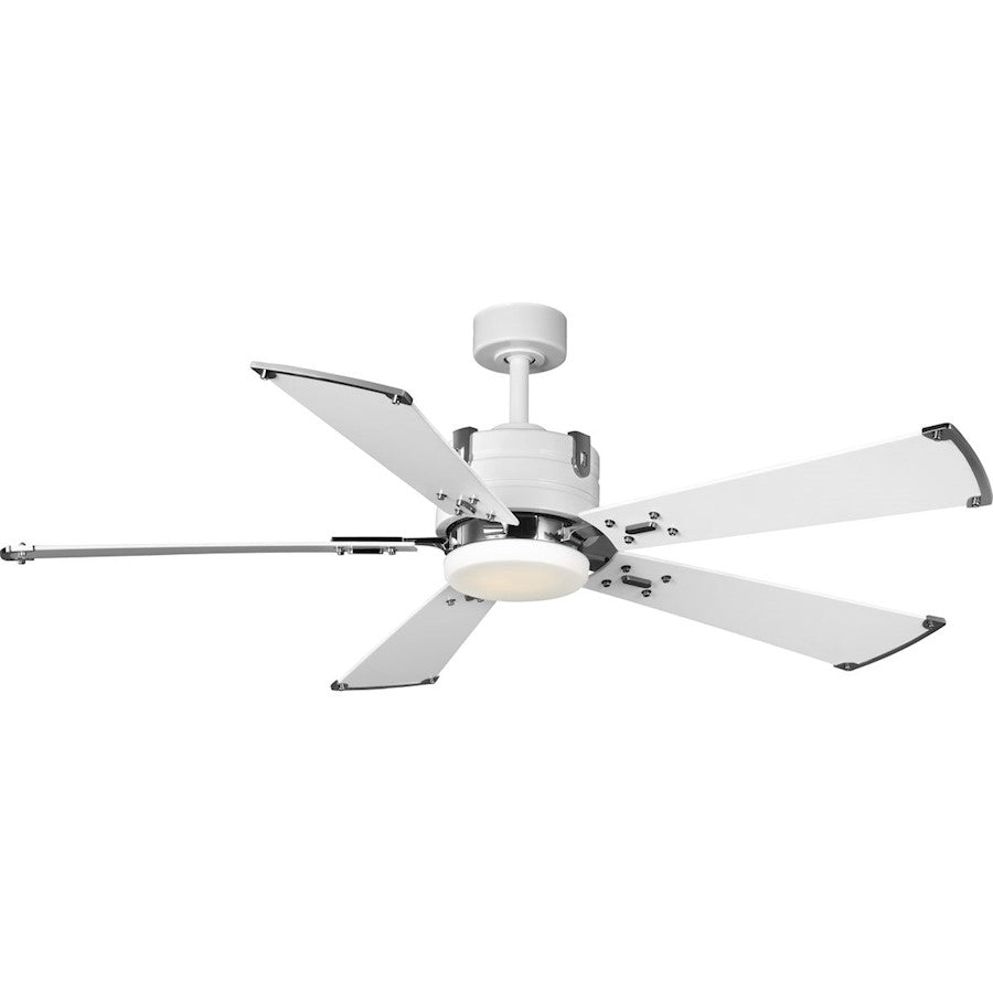 Progress Lighting Glenfalls 1 Lt 5-Blade 56" Ceiling Fan, White - P250021-028-30