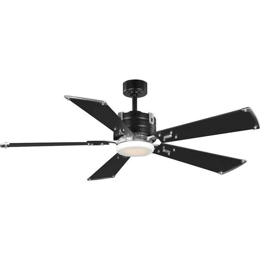 Progress Lighting Glenfalls 1 Lt 5-Blade 56" Ceiling Fan, Black - P250021-031-30