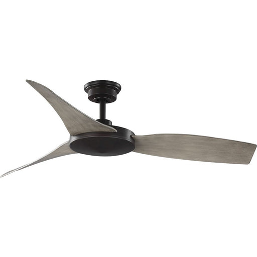 Progress Lighting Spicer 54" 3-Bld Ant Wood/BZ In/Out Ceiling Fan - P250071-020