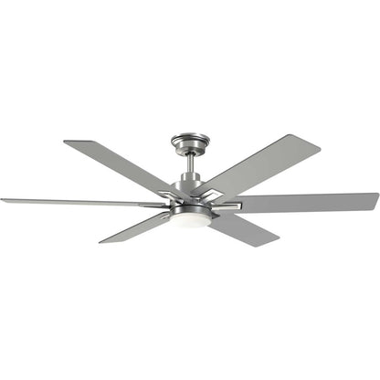 Progress Lighting Dallam 60" 6-Bld Ceiling Fan/Int CCT-LED, NK - P250103-009-CS