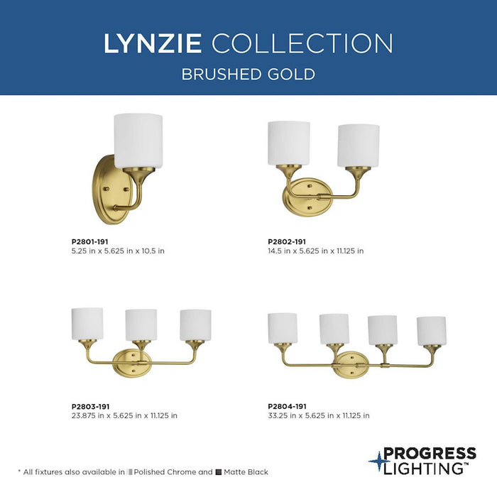 Progress Lighting Lynzie 3-Light Bath Vanity Light