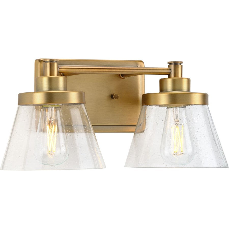 Progress Lighting Hinton 2 Light VBS/Seeded Farmhouse Vanity - P300349-163