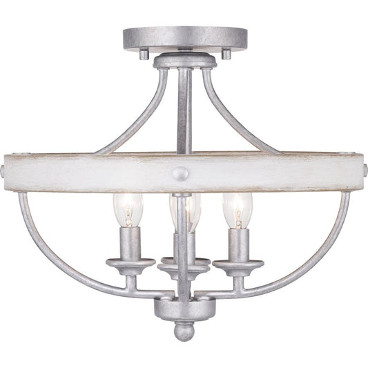 Progress Lighting Gulliver 4-Light Semi-Flush, Galvanized