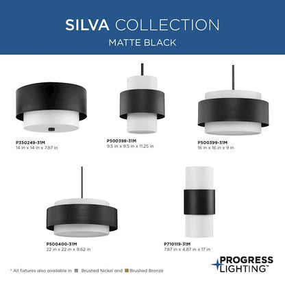 Progress Lighting Silva 2-Light 14" Flush Mount