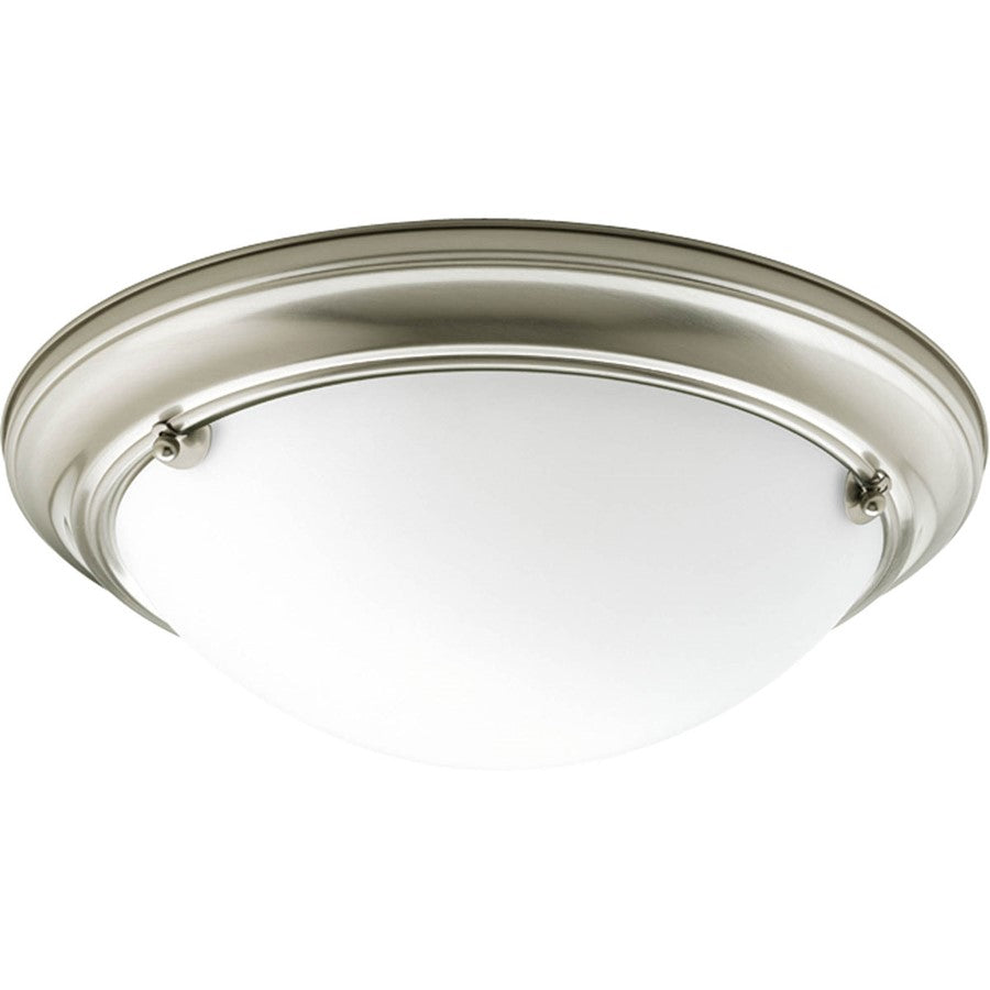 Progress Eclipse Semi-Flush Fixture, Brushed Nickel