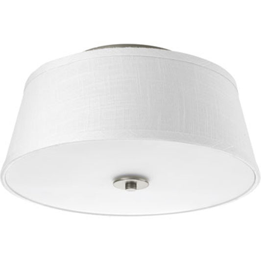 Progress Arden 2 Light Flush Mount, Brushed Nickel