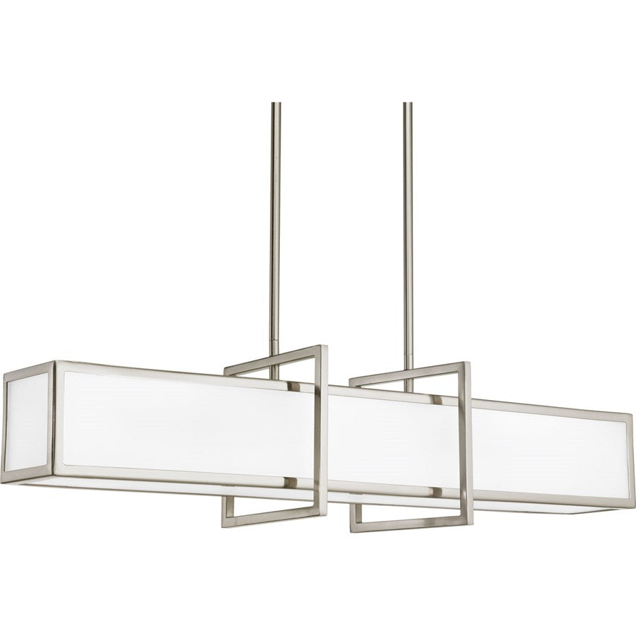 Progress Lighting 4 Light Linear Hall & Foyer Light, Brushed Nickel