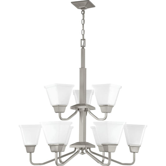 9 Light 2 Tier Chandelier