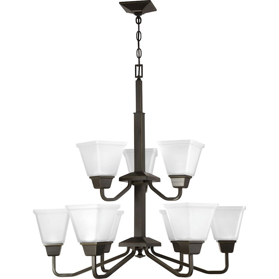 9 Light 2 Tier Chandelier