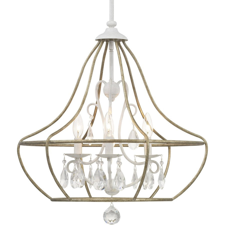 Fleurette Chandelier, Cottage White