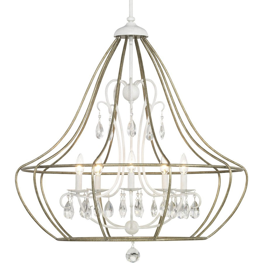 Fleurette Chandelier, Cottage White