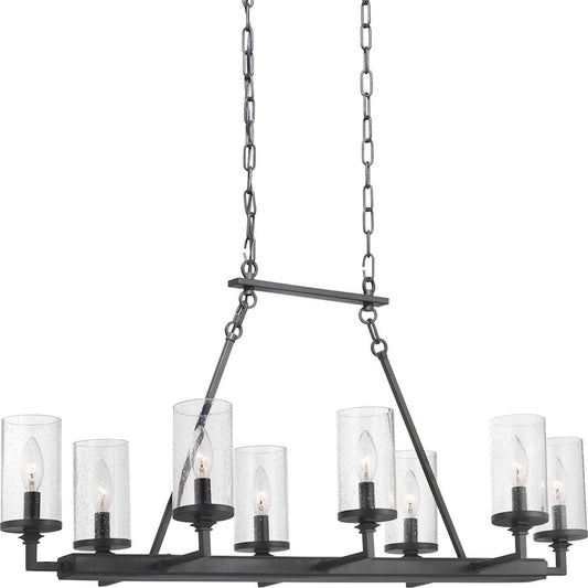 Gresham Eight-Light Chandelier, Seeded