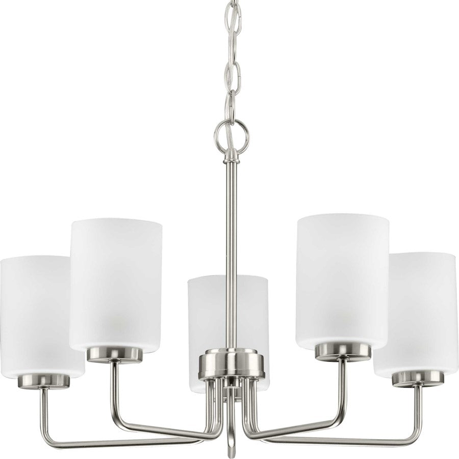 Progress Lighting Merry 5 Light Chandelier, Nickel - P400275-009