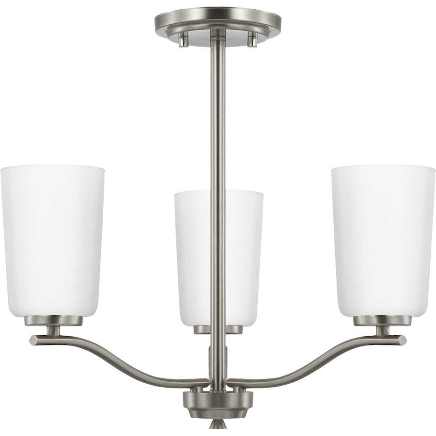 Progress Lighting Adley 3-Lt Semi-Flush/Conv Chandelier, NK/EO - P400349-009