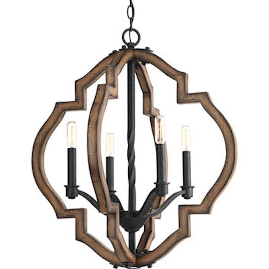 Spicewood Chandelier, Gilded Iron