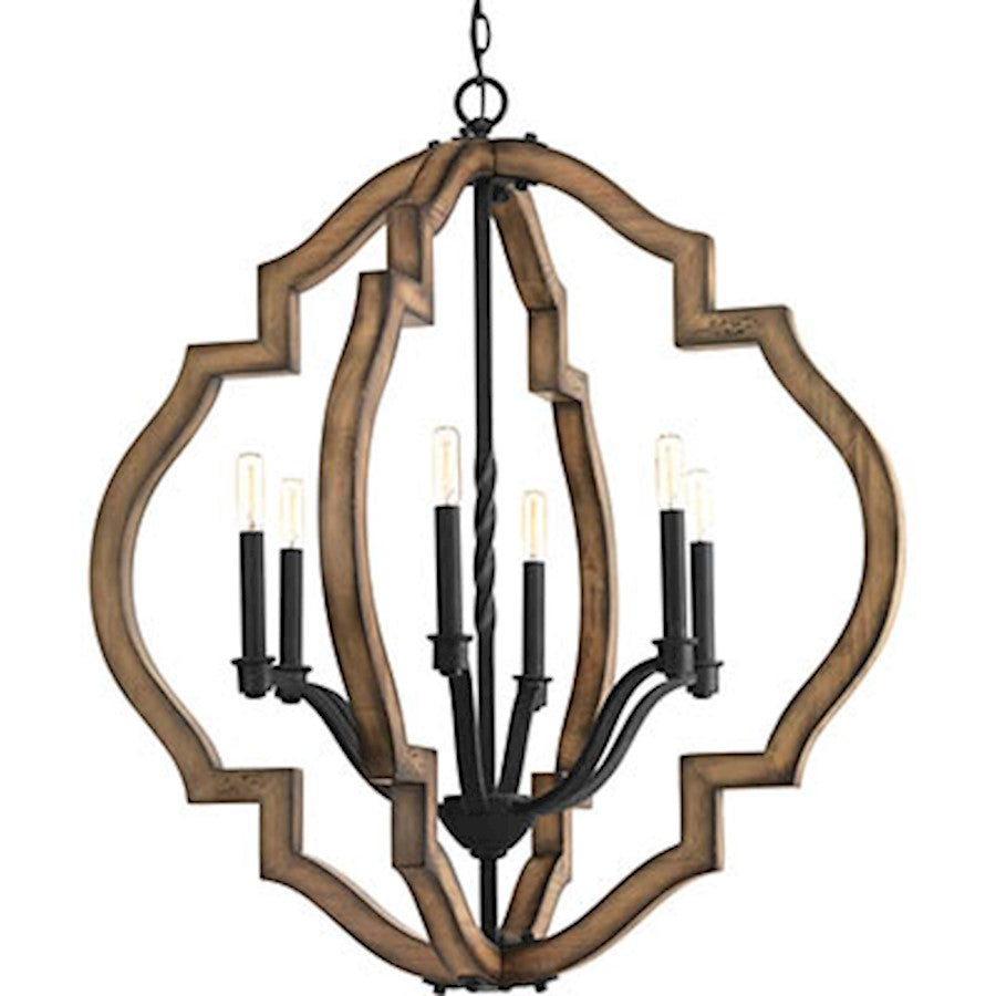 Spicewood Chandelier, Gilded Iron