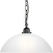 Progress Lighting Classic Dome 1-Light Pendant, Matte Black - P500149-31M