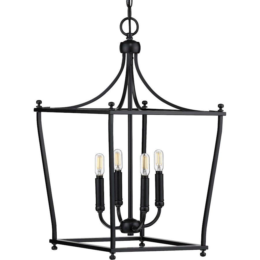 Progress Lighting Parkhurst Black 4-Light Foyer - P500214-031