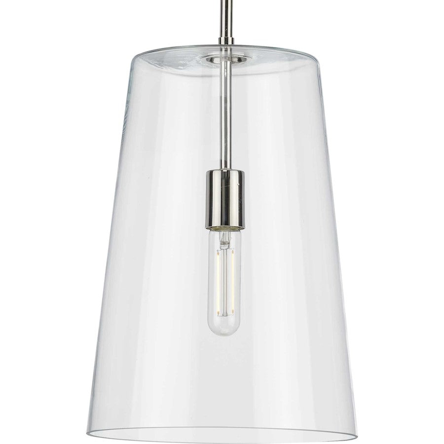 Progress Lighting Clarion Nickel 1-Light Medium Pendant - P500242-104