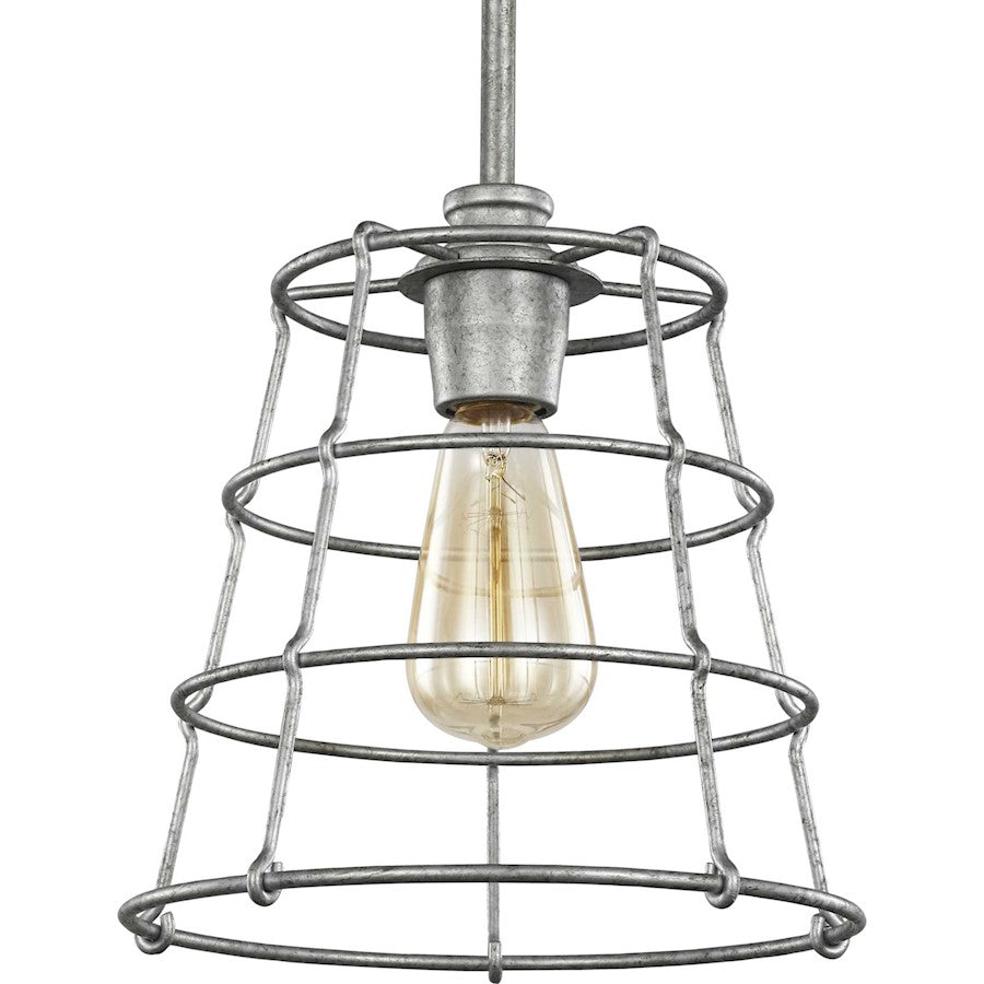 Progress Lighting Chambers Galvanized 1-Light Mini-Pendant - P500281-141