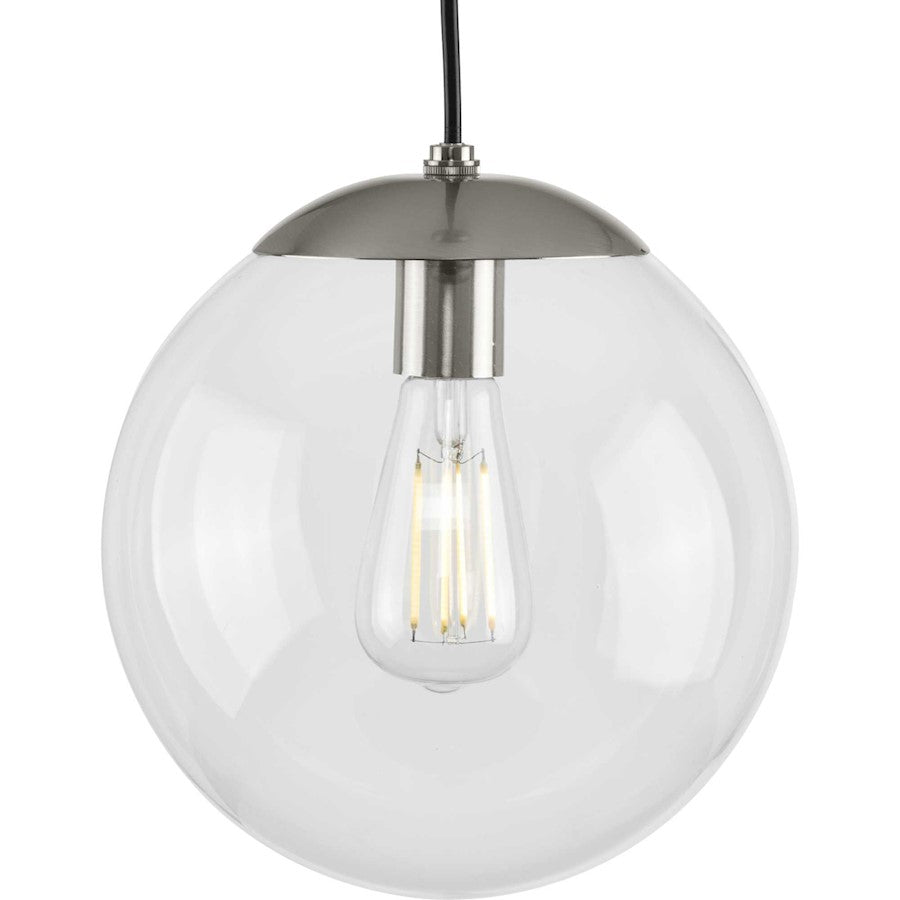 Progress Lighting Atwell 1 Light Medium Pendant, Brushed Nickel - P500310-009