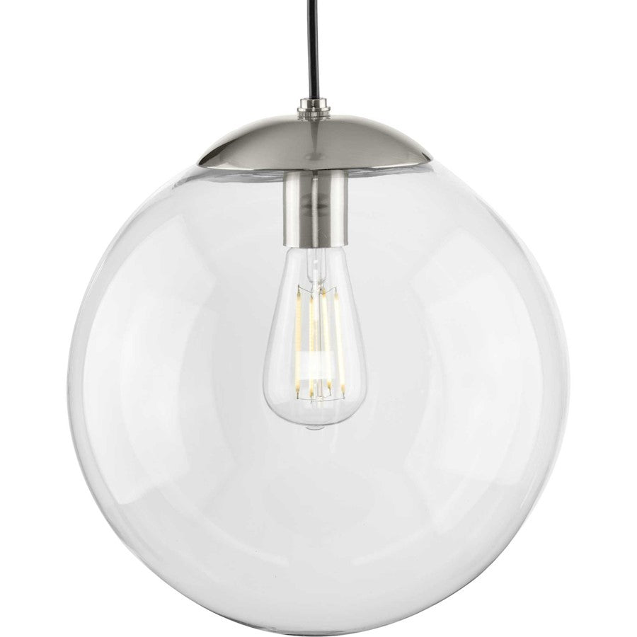 Progress Lighting Atwell 1 Light Large Pendant, Brushed Nickel - P500311-009