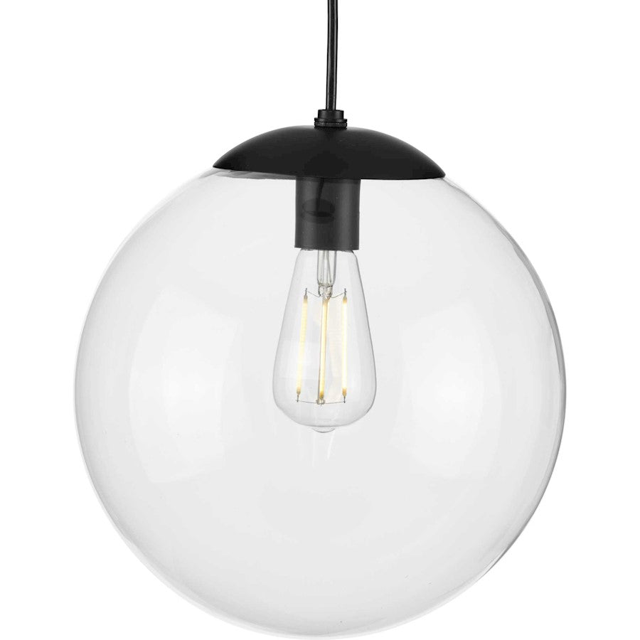 Progress Lighting Atwell 1 Light Large Pendant, Matte Black - P500311-031