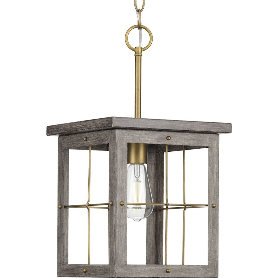 Progress Lighting Hedgerow 1 Light Mini-Pendant, Aged Oak - P500317-175