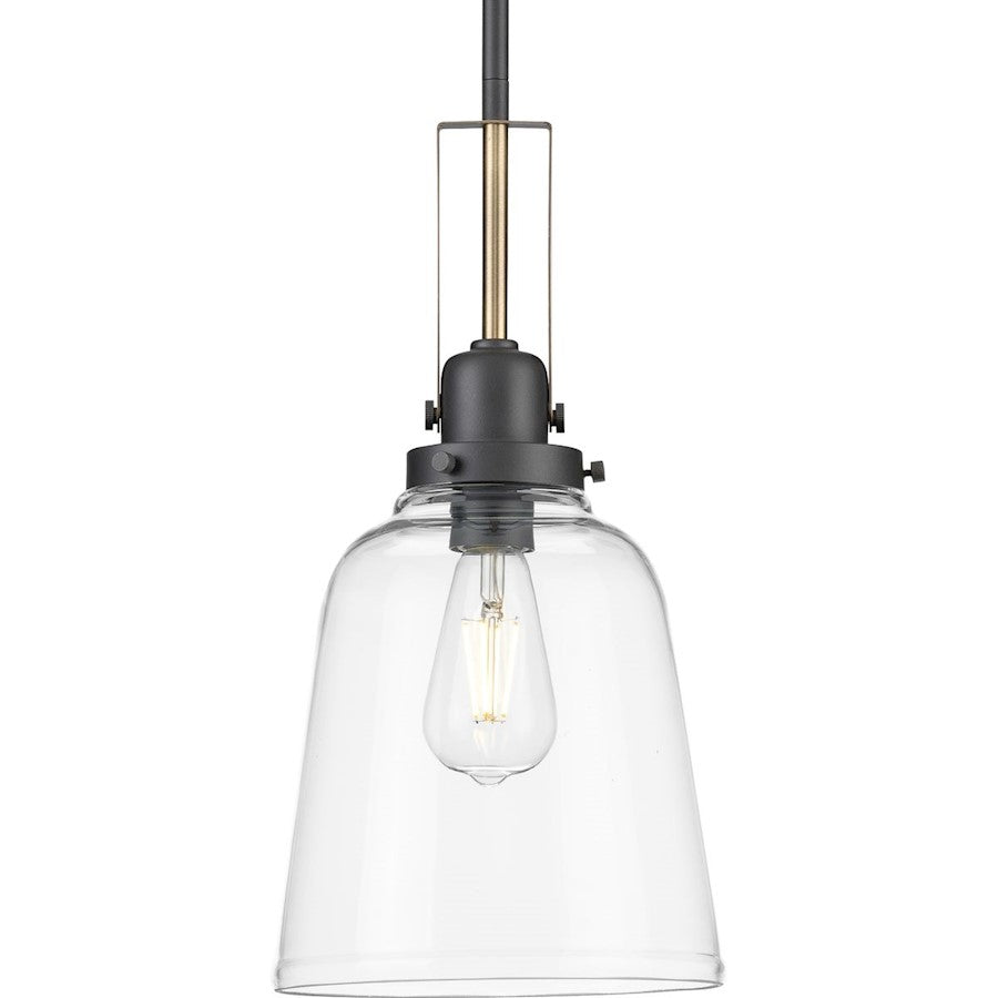 Progress Lighting Rushton 1 Lt Industrial Pendant, Graphite Clear - P500329-143