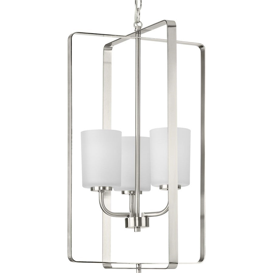 Progress Lighting League 3-Lt NK/Etched Foyer Chandelier - P500342-009