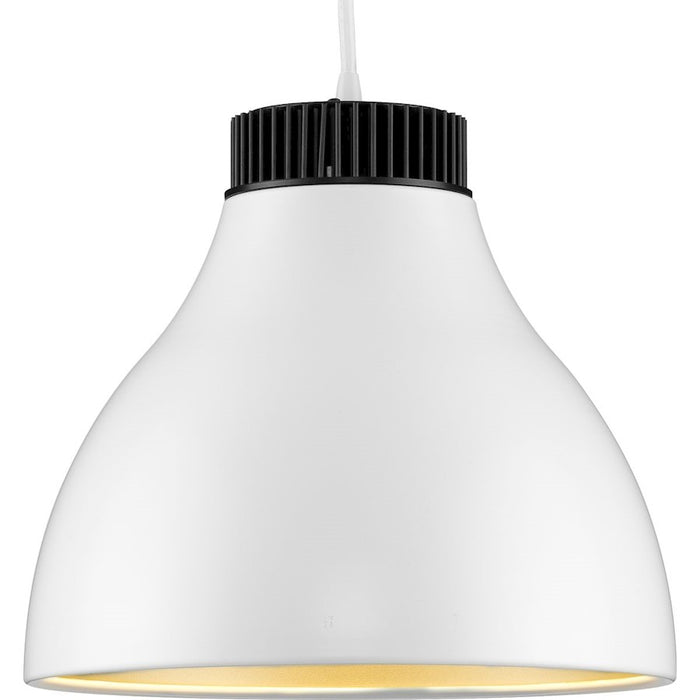 Progress Lighting Radian LED 10" Modern White/Metal Pendant - P500372-028-30