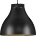 Progress Lighting Radian LED 14" Modern Black/Metal Pendant - P500373-31M-30