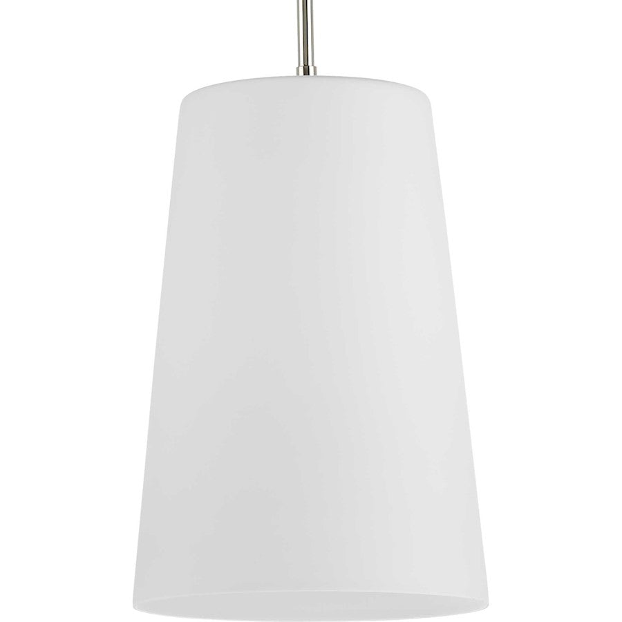 Progress Lighting Clarion 1-Lt Pendant, Polished NK/Etched White - P500430-104