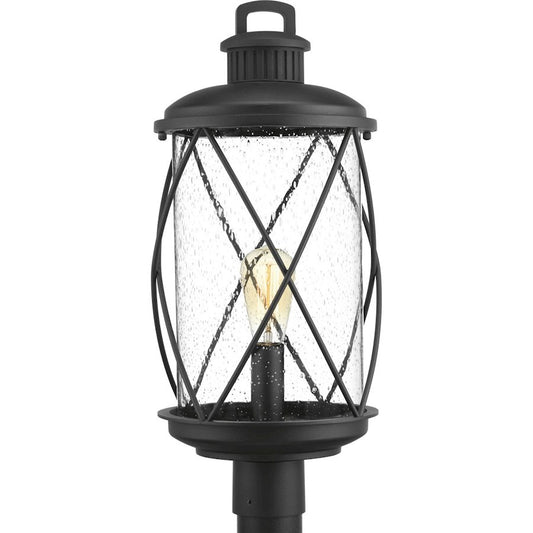 Progress Lighting Hollingsworth Post Lantern, Black