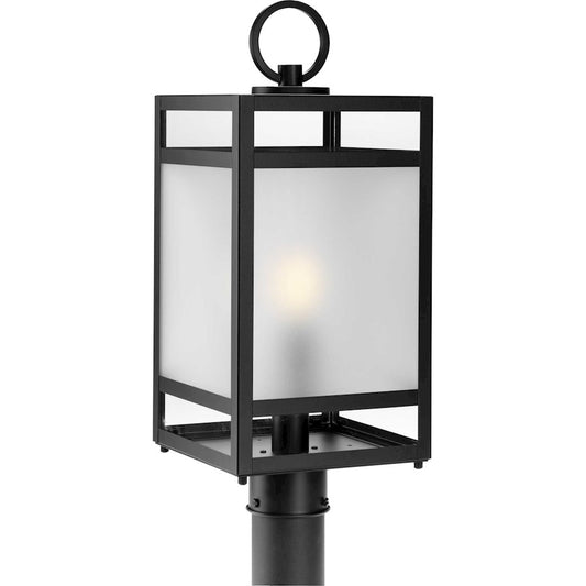 Progress Lighting Parrish 1-Lt Outdoor Post Light, BK Clear/Etched - P540105-31M