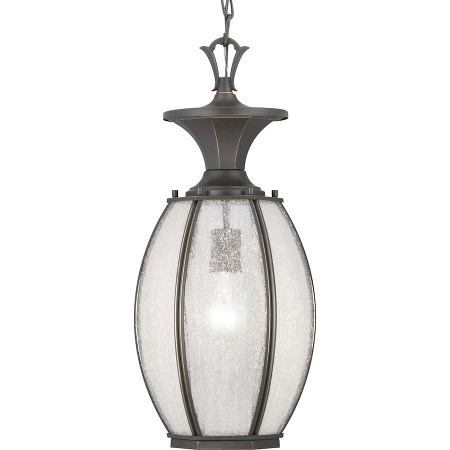 Progress Lighting River Place Hanging Lantern, Seeded/Bronze