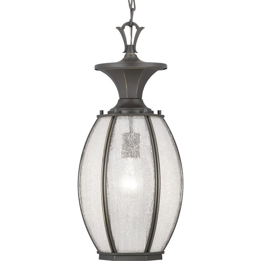 Progress Lighting River Place Hanging Lantern, Seeded/Bronze